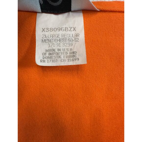 10X Hunting Vest 2XL Blaze Orange USA Made Shooting Vest Game Pockets - Picture 8 of 9